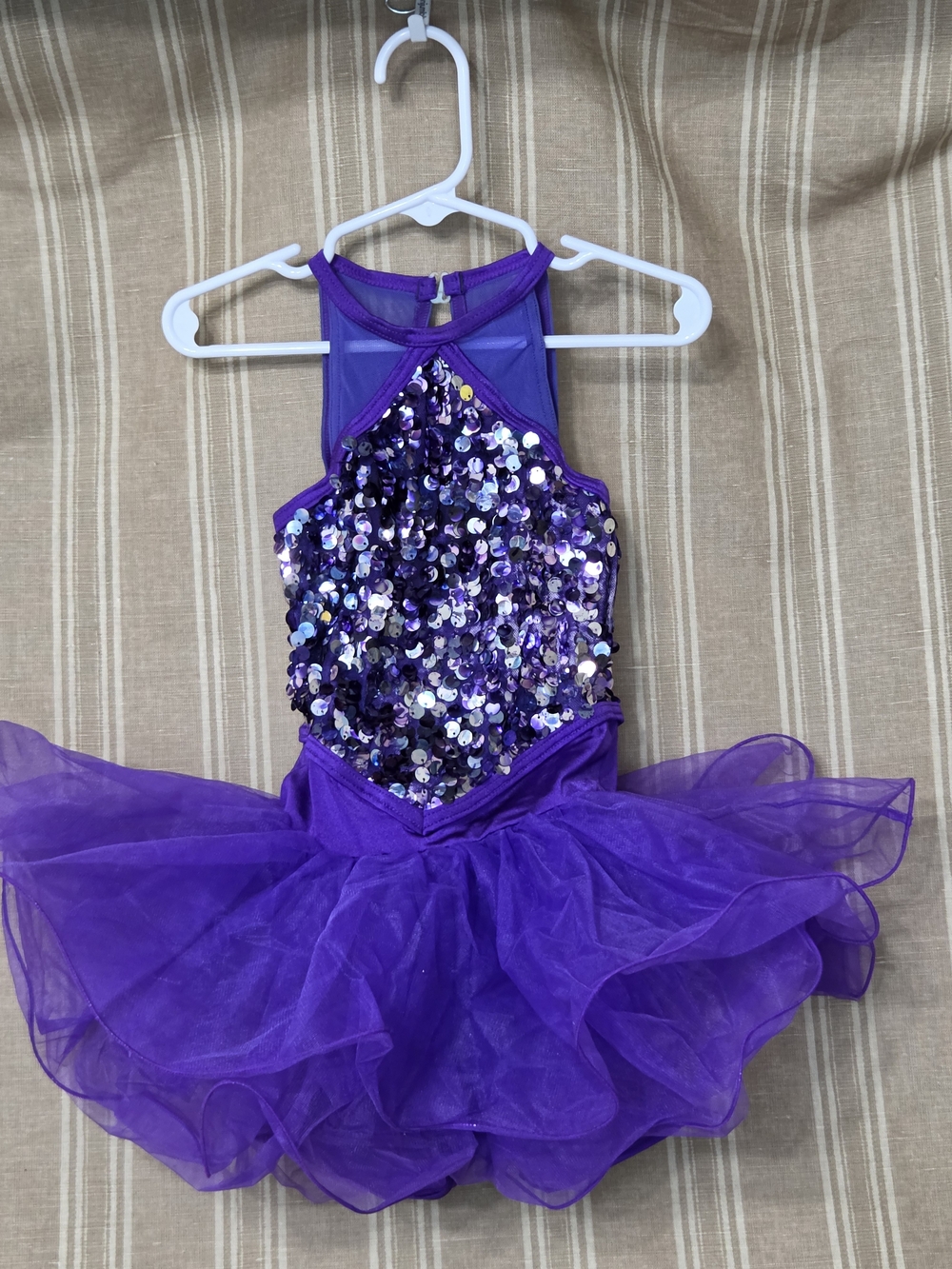 Weissman Purple Sequin Dance Costume Child Small